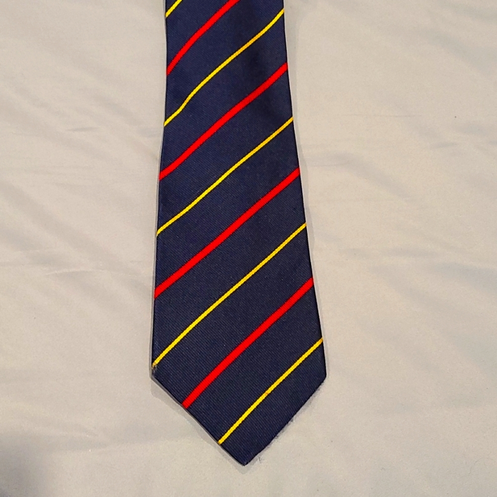 Navy Blue Neck Tie w/ Pin Striped